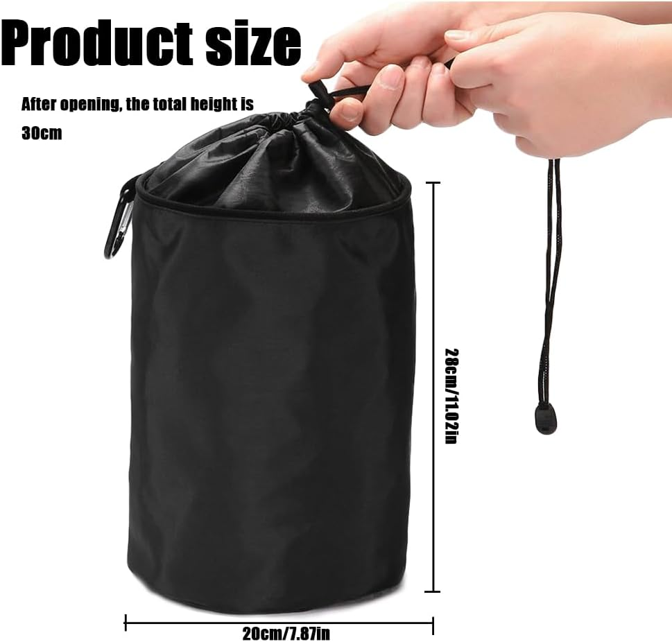 Drawstring Closure Clothes Peg Bag, Durable 600D Oxford Cloth Waterproof Clothes Peg Bag, 1Pc Peg Storage Bag Clothespin Drawstring Bag,Hanger Clip Bag Waterproof. image number 3
