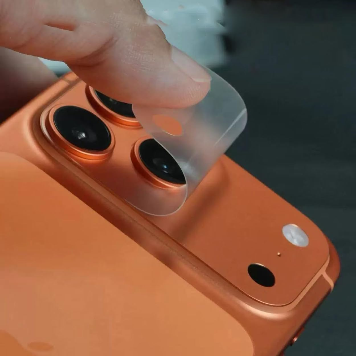 3 Pack Camera Protector Hollow Lens Film Matte Scratch Resistance Guard Protectors for Iphone 17 Pro Max Only image number 1