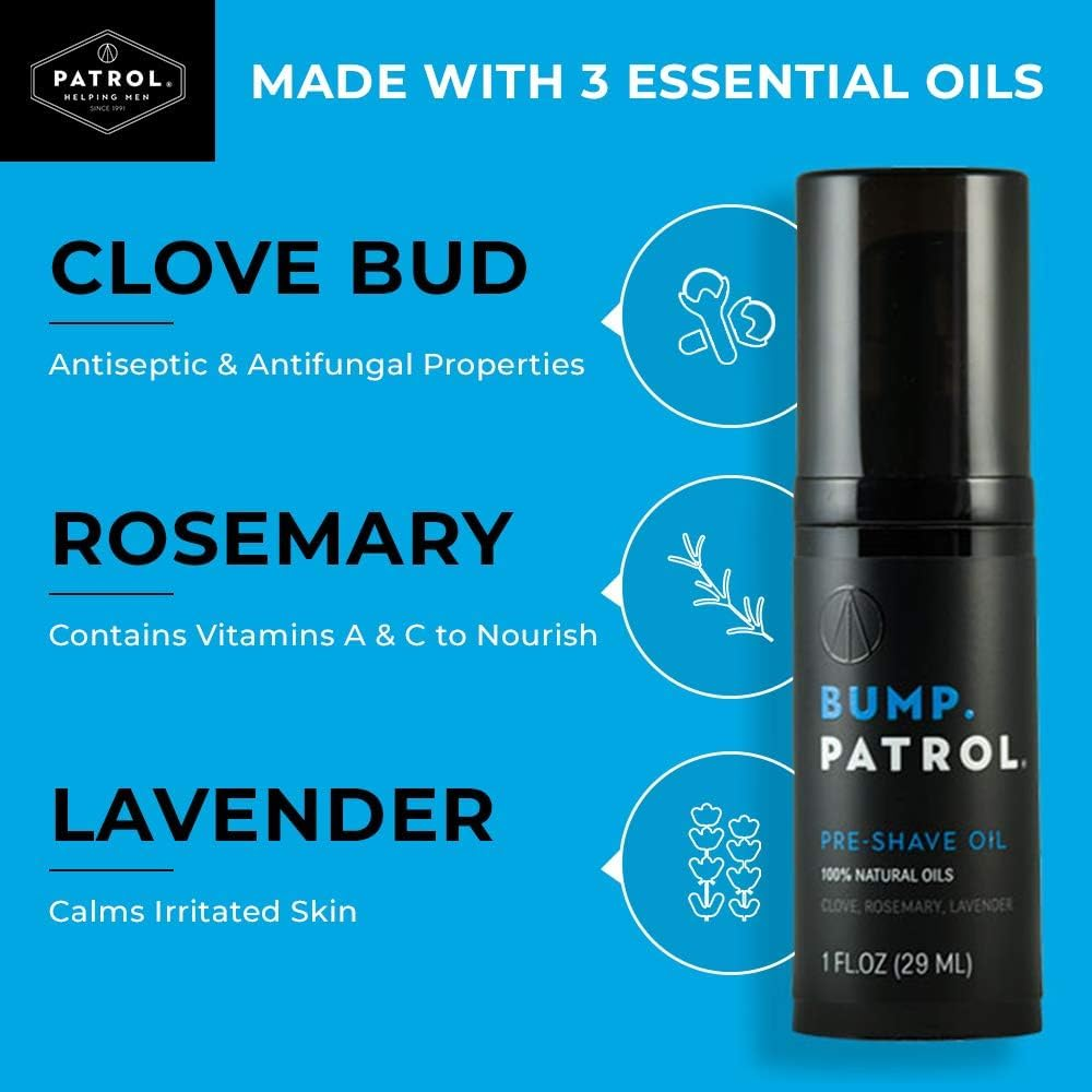 Bump Patrol Pre Shave Oil for Pain Free Shaving with 1 Natural Oils, 1 Ounce image number 4