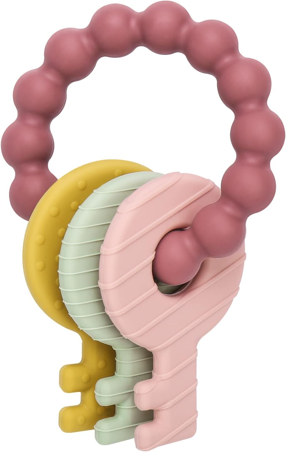 Silicone Teething Toys for Baby 3 Months, Choking-Proof Design, 100% Food-Grade Silicone, Infant to Toddler Teether, Essential Stuff for Baby Boy and Girl