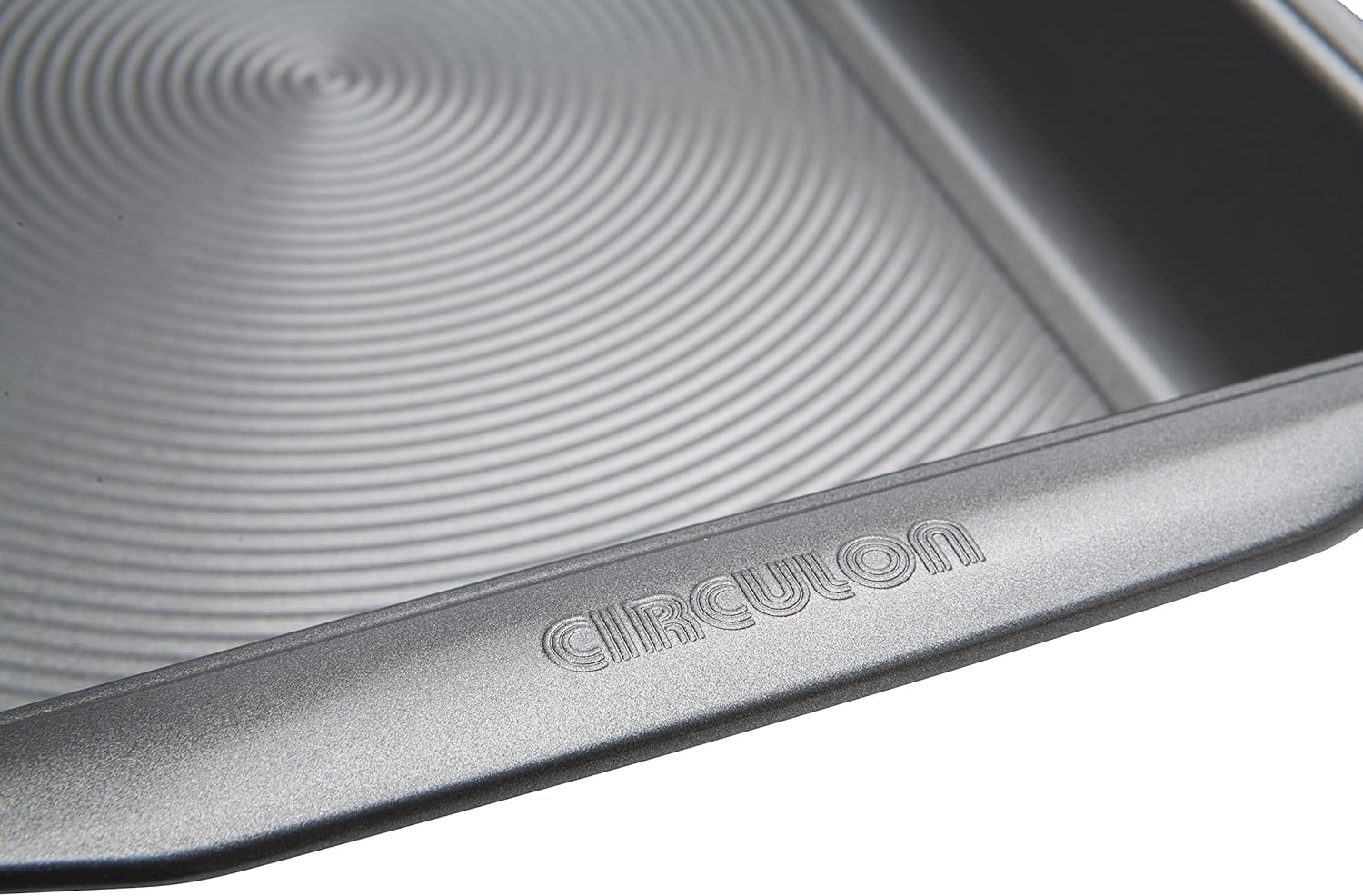 Circulon Momentum Deep Baking Trays Set of 2 - Non Stick Roasting Tins, Durable Dishwasher Safe Bakeware, 39 X 25.5Cm & 25.5Cm Square, Grey image number 2