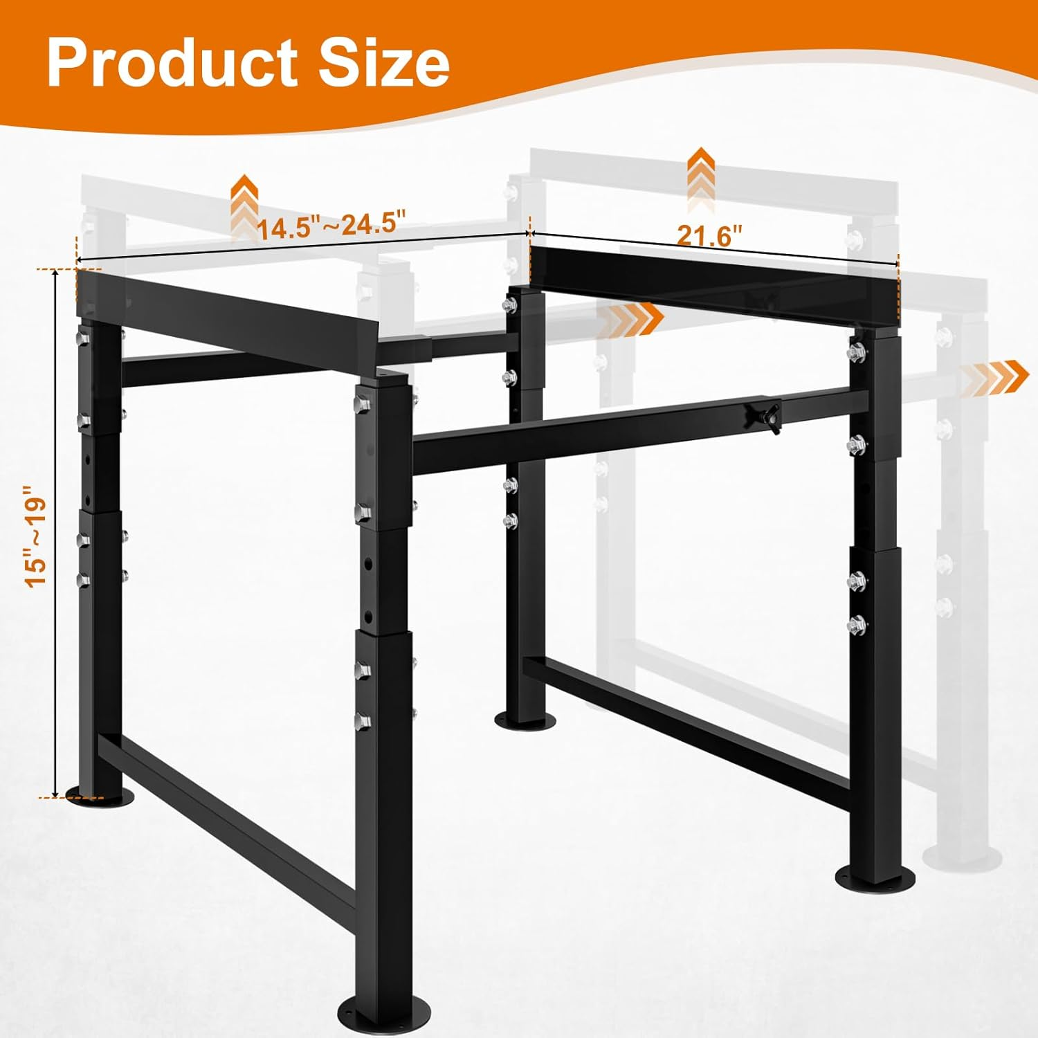 Adjustable Metal Bee Hive Stand, Sturdy Beehive Stand for 8/10 Frame Beehive Box, Easy to Assemble Bee Stand for Beekeeping with round Base image number 4