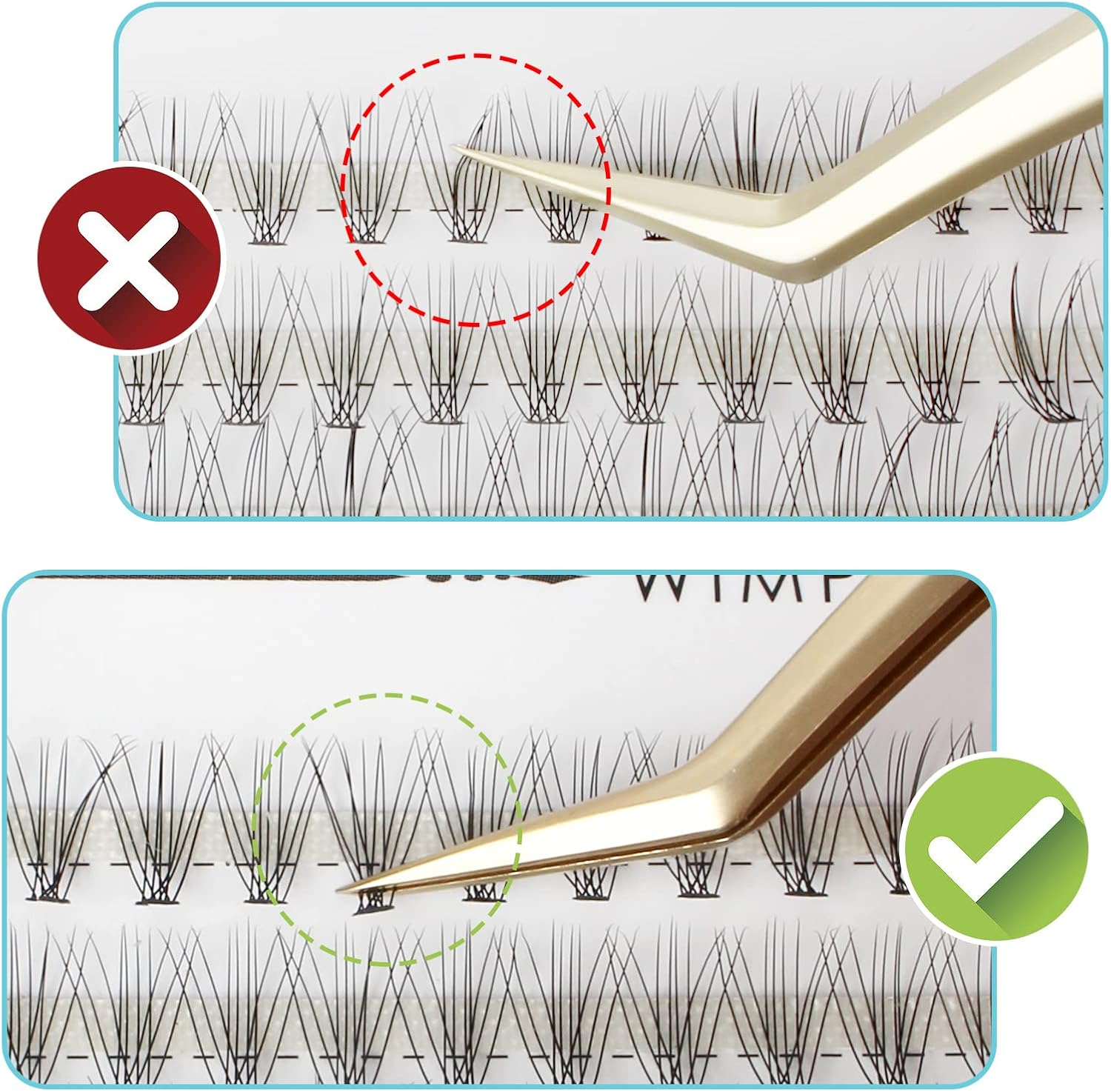 Oreola False Eyelashes Natural Lashes Cluster for DIY at Home Ultra-Light Individual Cluster Lash Extensions 0.07C Curl 8-14Mm image number 4