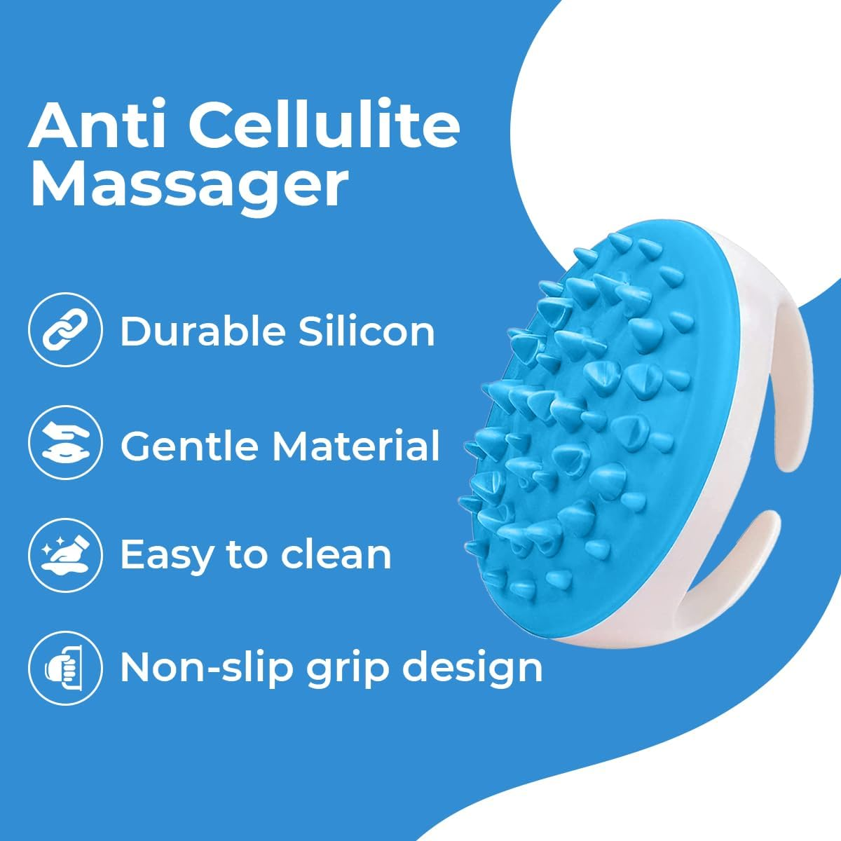 Anti Cellulite Massager Roller - Anticellulite Fascia Blaster for Cellulite Remover - Improves Blood Flow Use Cellulite Brush & Cellulite Roller with Cream or Oil for Cellulite Treatment image number 2
