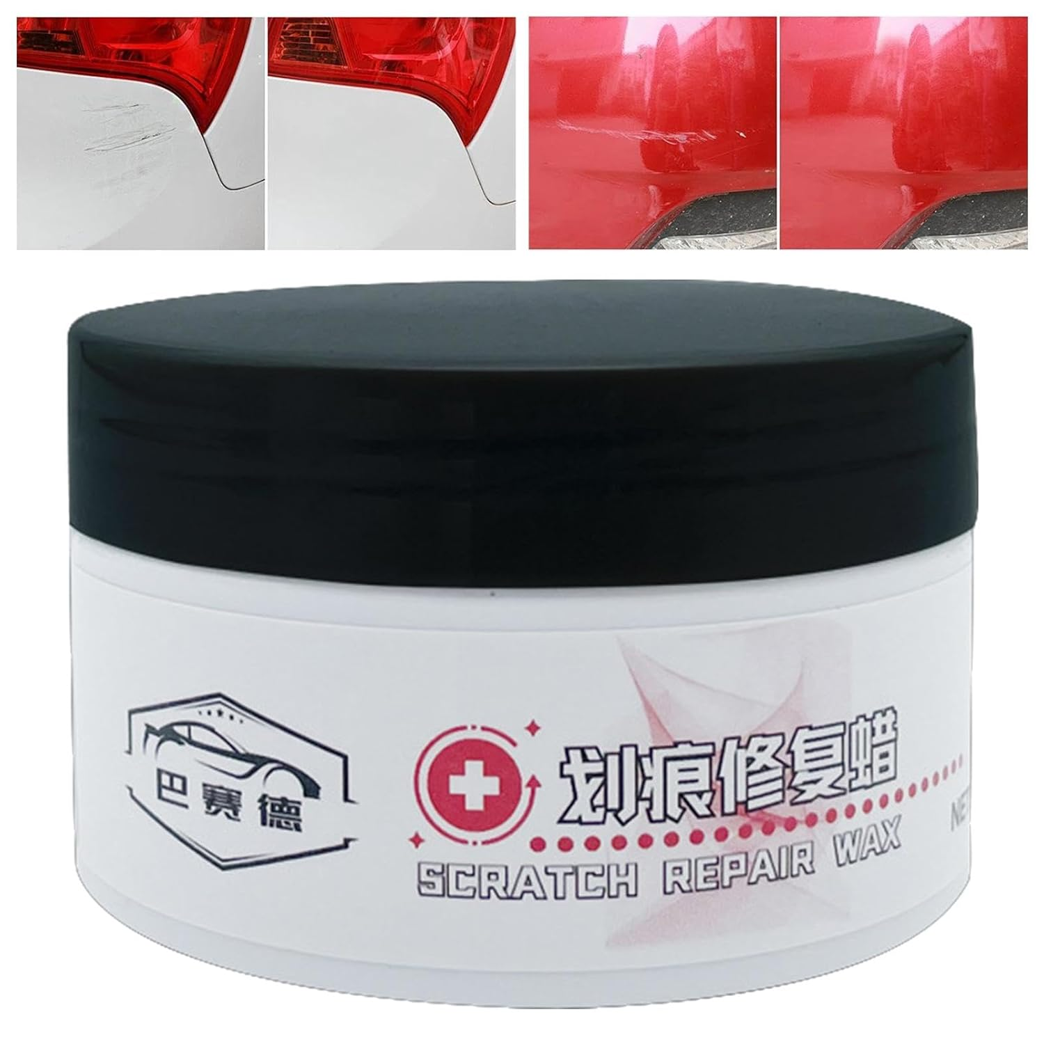 Car Scratch Removal Wax, 100G Repair Car Paint Wax Scratch Removing Solution, Automotive Maintenance Car Exterior Care Paint Wax for Caravan, Racing, Minivan image number 2