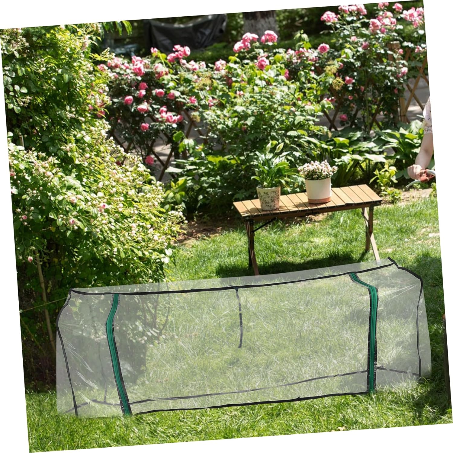 Garden Cloche Raised Bed Greenhouse Plant Protectors Weatherproof Cover Easy to Use Tent image number 3