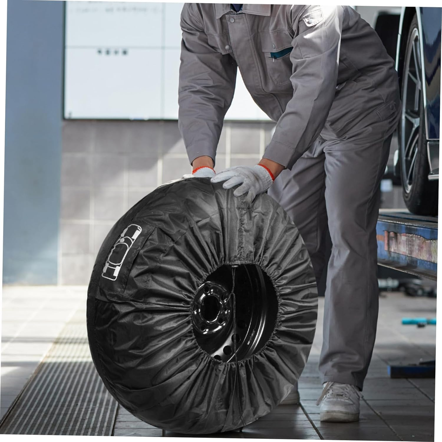 OSOLADY 4Pcs Spare Tire Cover Wheel Covers Uv Protection Sturdy Material for Cars Campers and Travel Trailers image number 2