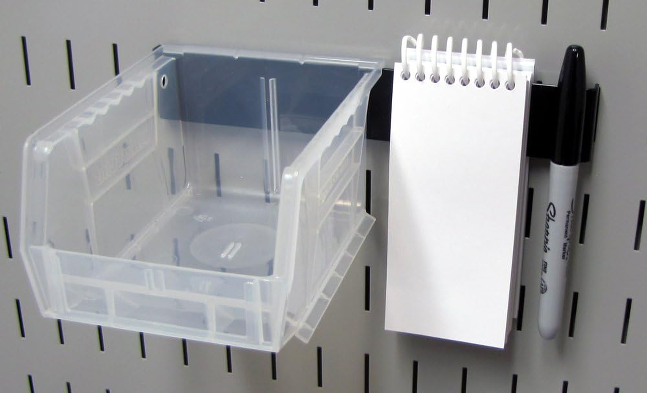 Wall Control 10-AH-008 B Hanger Holder Pegboard Bracket Accessory for Wall Control Pegboard Only, 8", Black image number 1