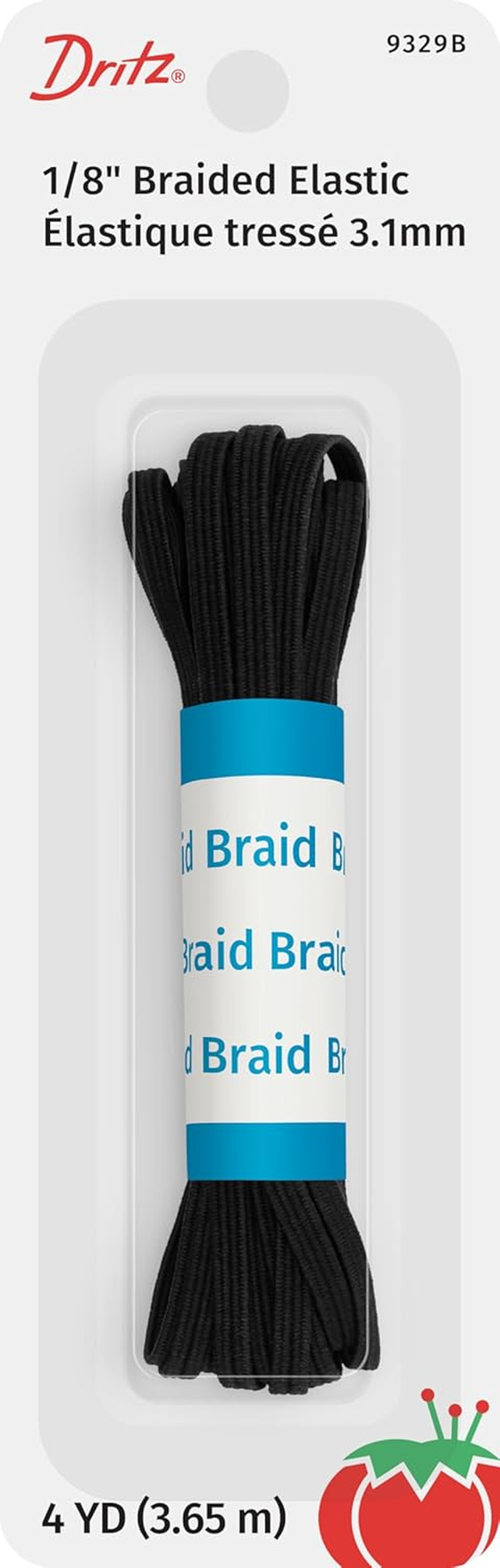 Dritz X, Black Braided Elastic, 1/8-Inch by 4-Yard - Black, 1/4-Inch By 3-Yard image number 7