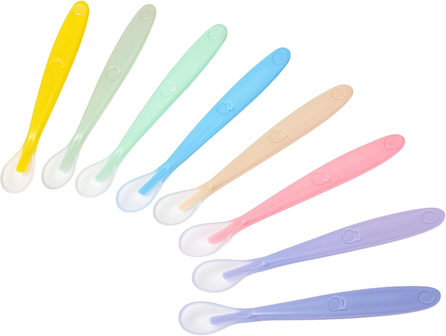 Premium - BPA Free Baby Silicone Spoons Set of 6 - Flexible and Safe Feeding Spoons for Kids - Infant and Toddler Feeding Essentials image number 5