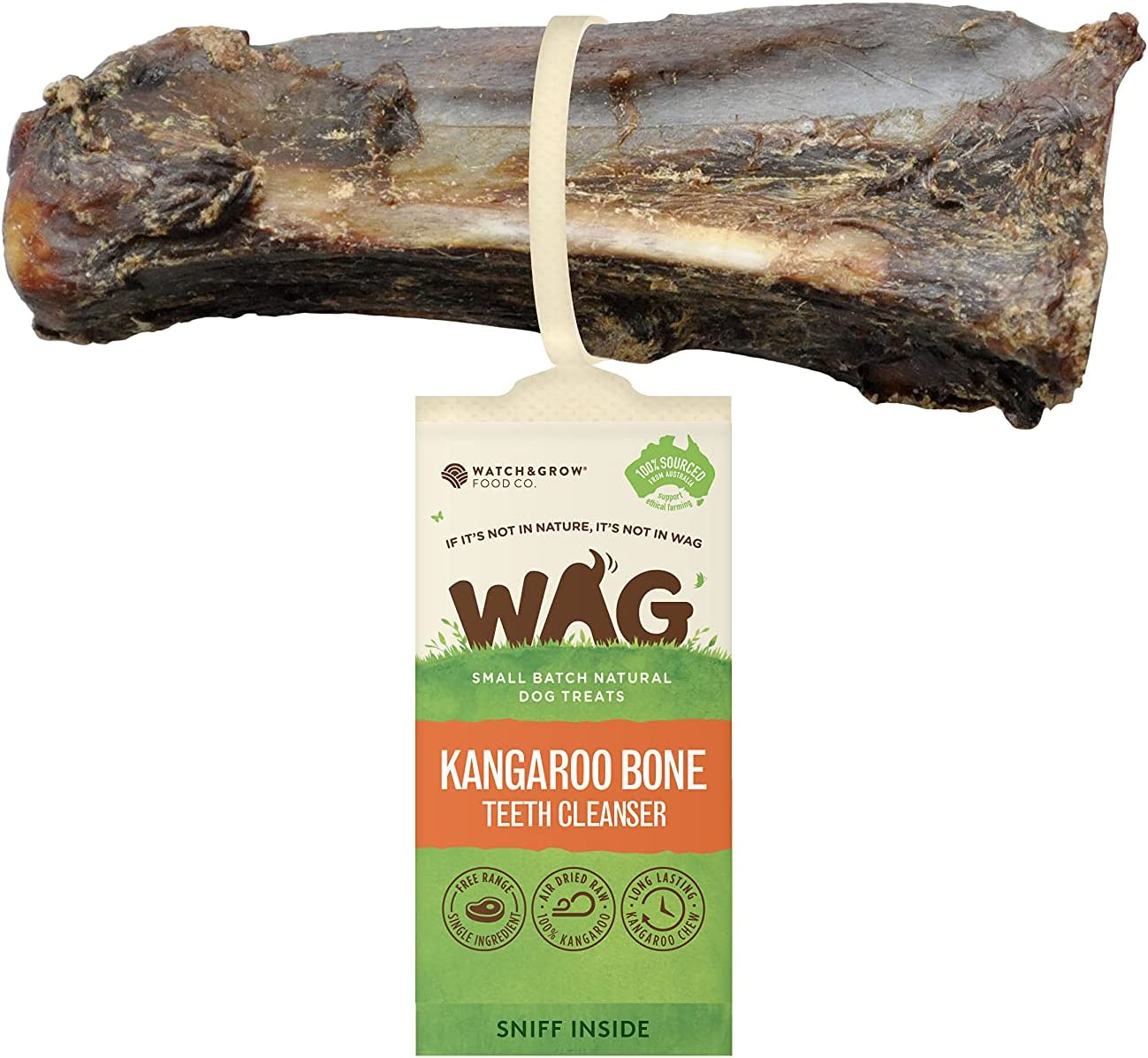 Kangaroo Teeth Cleanser Bone 10 Pack, Natural Australian Made Long Lasting Dog Treat Chew, Perfect Teeth Treat image number 1