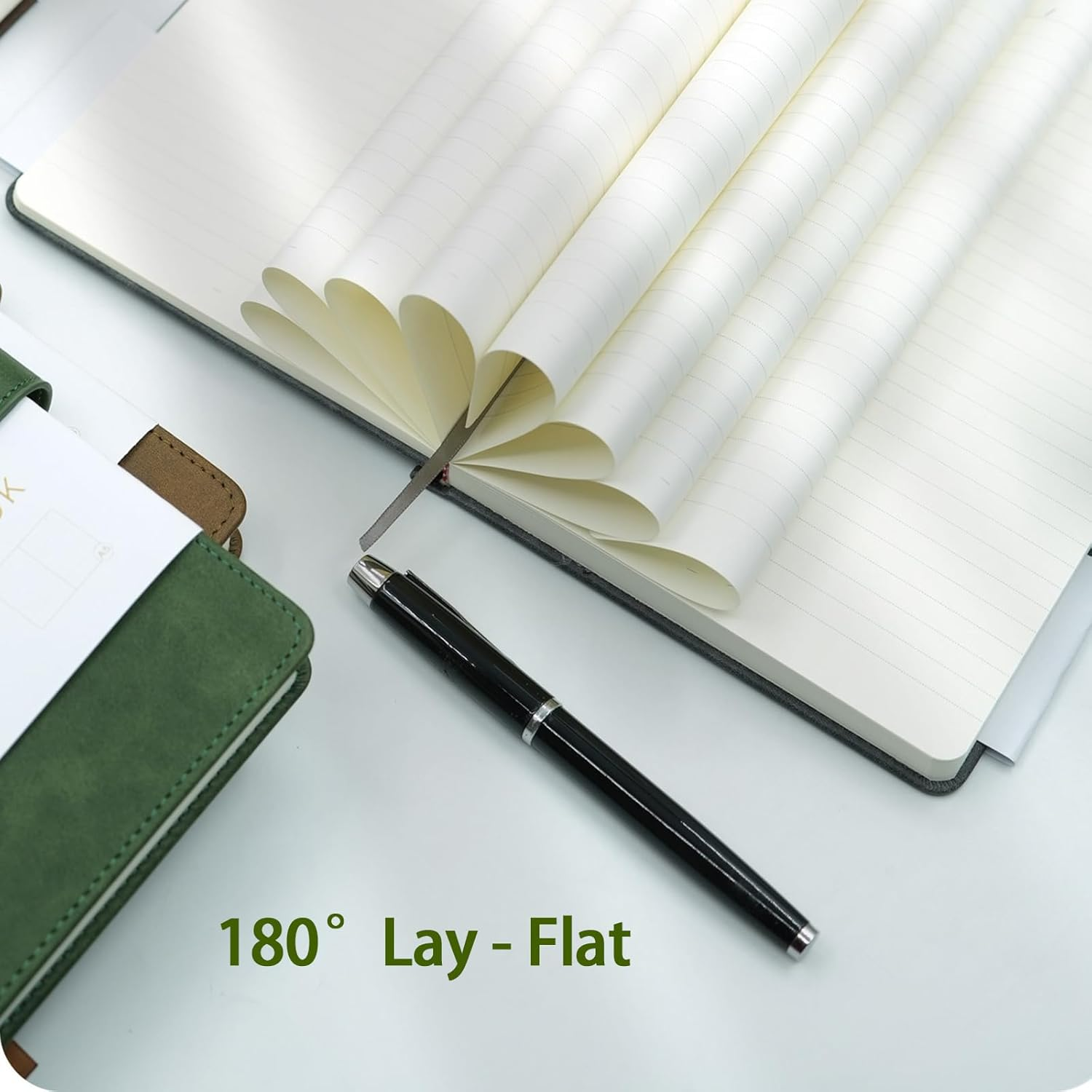 TUNJEJINY Lined Journal Notebook for Women & Men, Hardcover Leather Journal for Writing, A5 College Ruled Notebook for Work & Note Taking, Perfect for Office School Home Supplies, 256 Pages image number 6