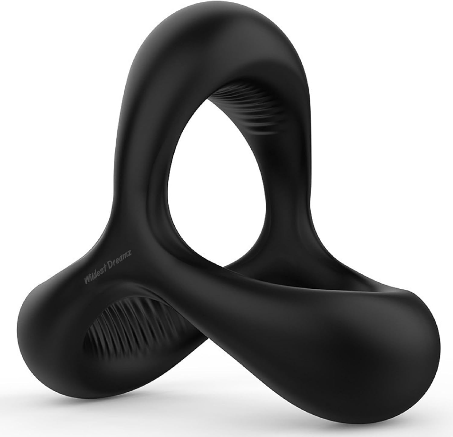 Double Cock Penis Ring Delay Erection Enhancer Male Couples Balls Silicone Training Delay Ring Clock Ring Mens Triangle Sex Toy image number 3