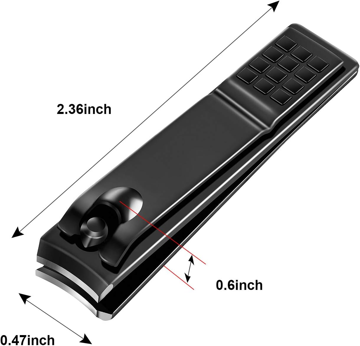 12 Pieces Nail Clipper Set Stainless Steel Nail Cutter Fingernails and Toenail Clipper Cutter for Women Men, Black image number 2
