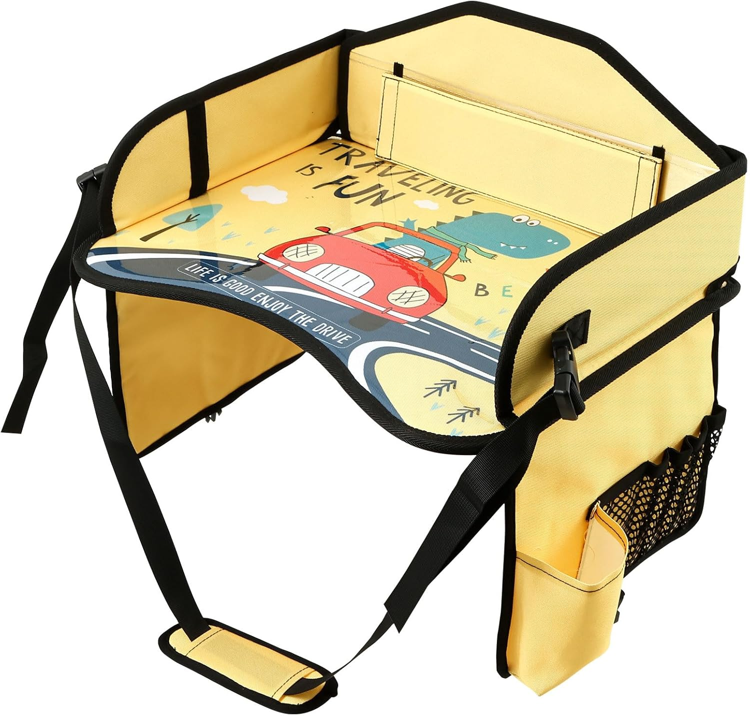 Enduring Car Seat Tray Portable Kid Travel Table Multifunctional Car Seat Tray Table for Children Road Trip Activity Kids Travel(Style2)