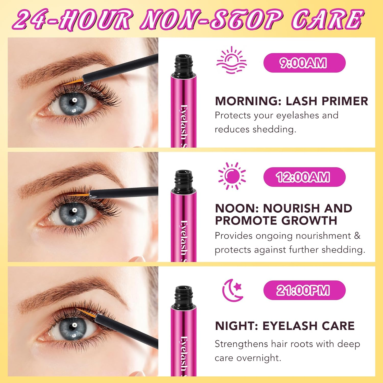 Eyelash Growth Serum, Rapid Eyelash Growth Serum, Lash Serum for Eyelash Growth Thickness, Eye Lash Serum to Growth Longer, Fuller, Stronger, Irritation Free 5ML image number 1