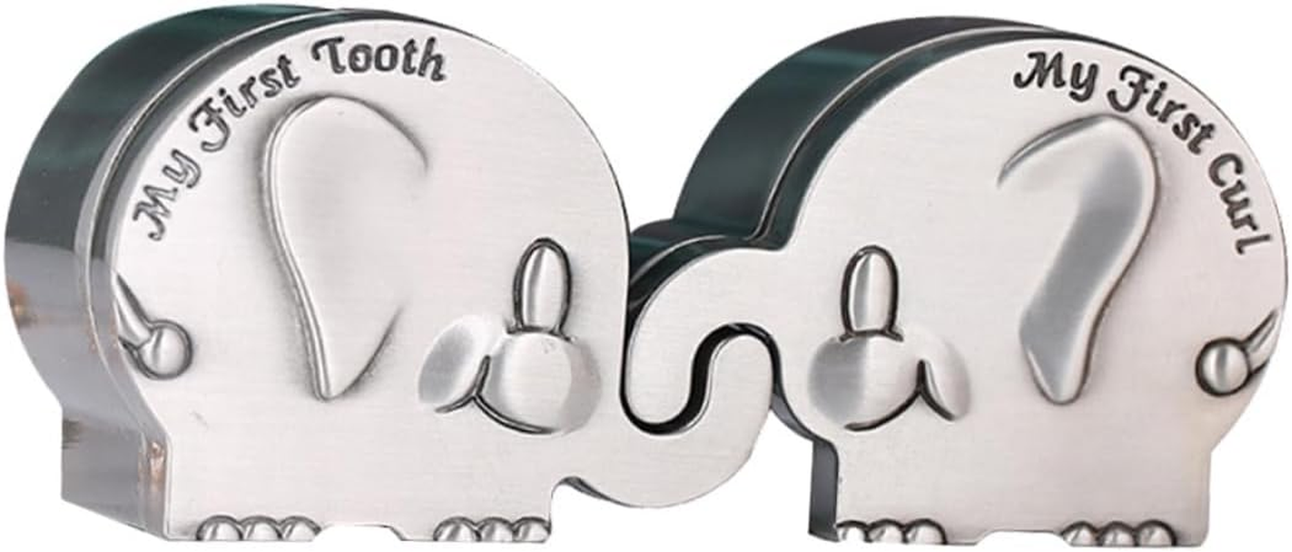 Unique Newborn Tooth Keepsake Elephant Shape First Tooth Box Collection Box image number 1