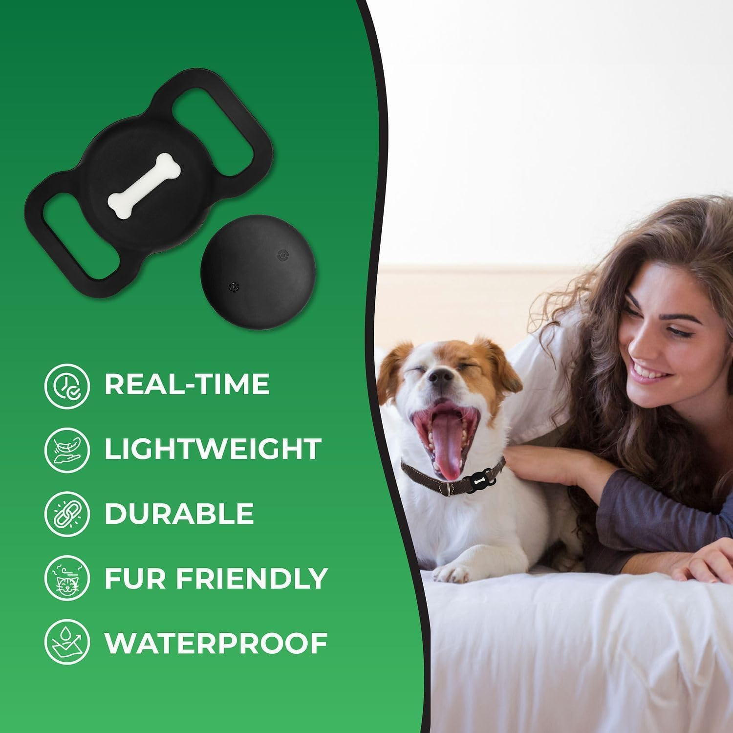Smart Pet Tracker, 2 Pack Dog Tracker with Collar Holder, Seamless Location Tag Compatible with Find My, Not GPS image number 4