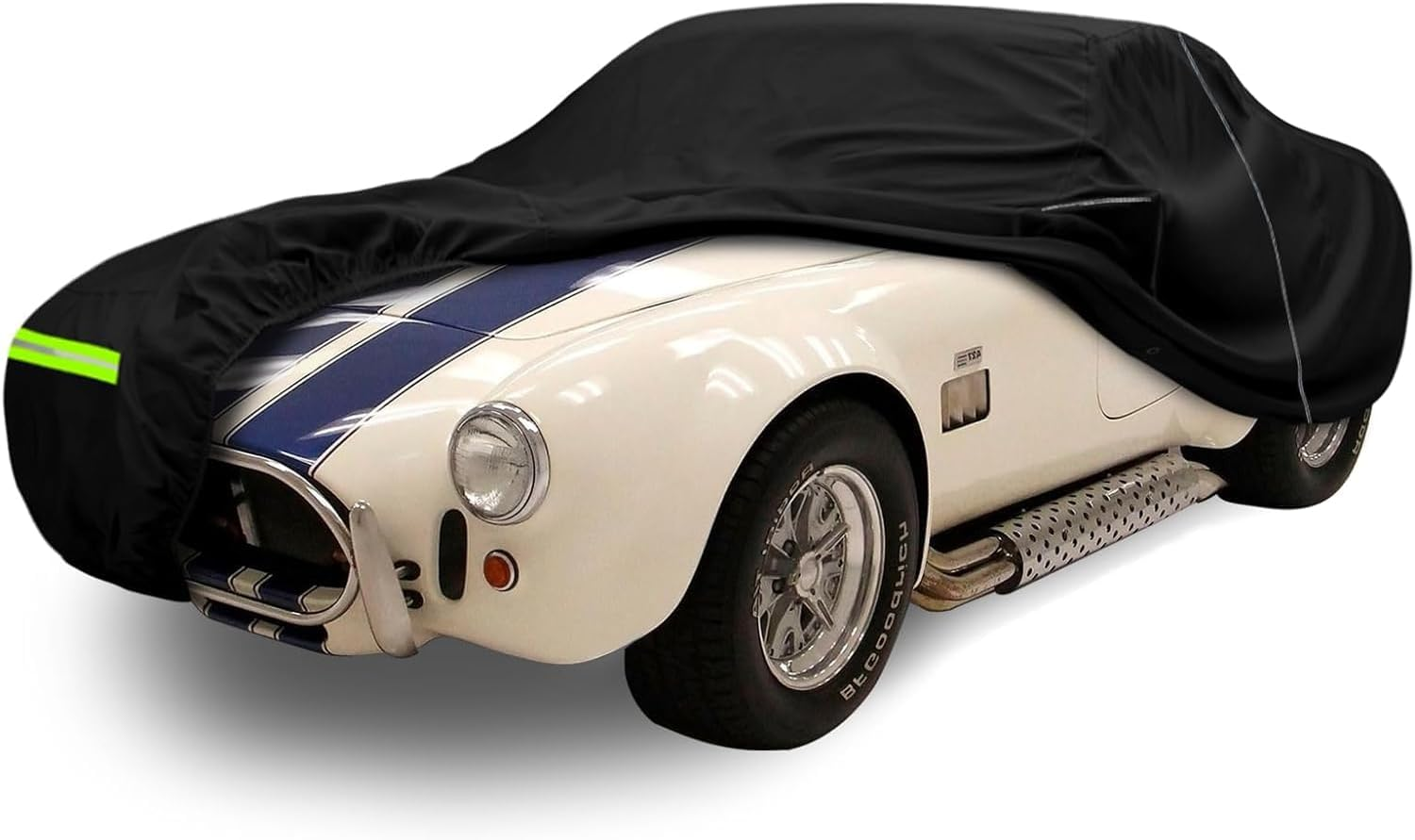 Waterproof Car Cover Compatible with 1962-1967 AC Shelby Cobra 289 427 Accessories, 210T All Weather Car Covers with Zipper&Lock for Car Dust Snow Rain Hail Protection image number 1