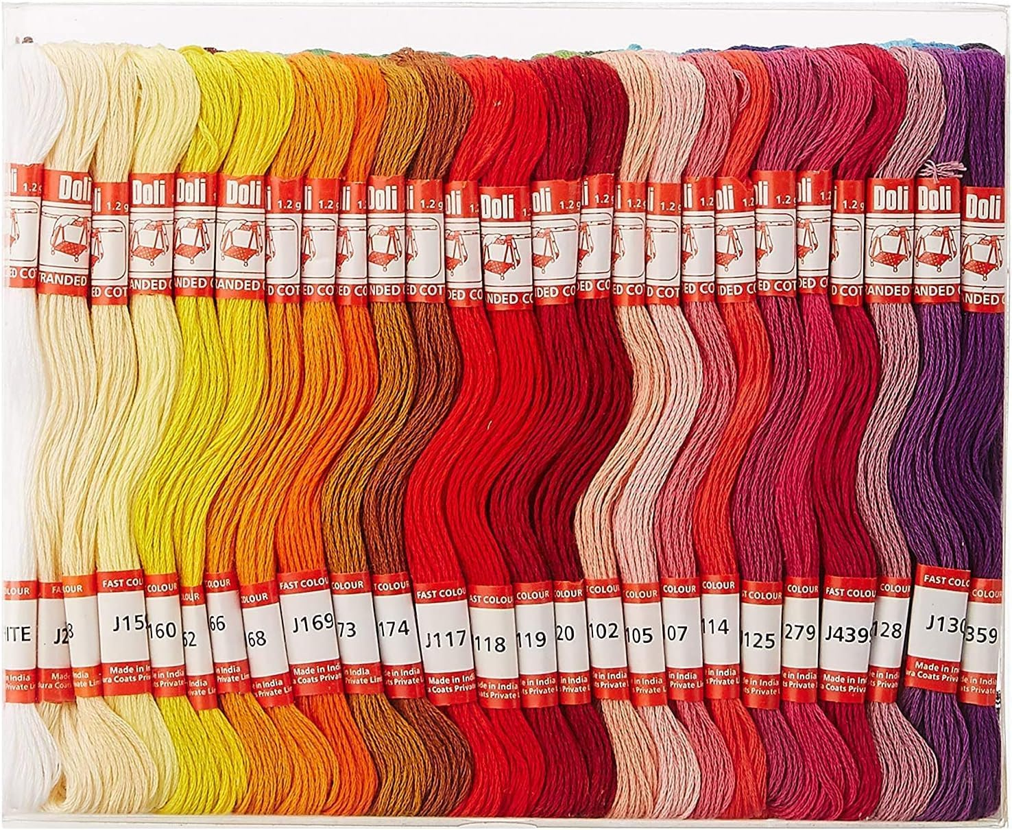 Embroidery Floss for Cross Stitch Threads Embroidery Thread Used for Friendship Bracelets String, Cross Stitch Painting Each 8 Mtr. (50 Pieces Design 1 (8888)) image number 4