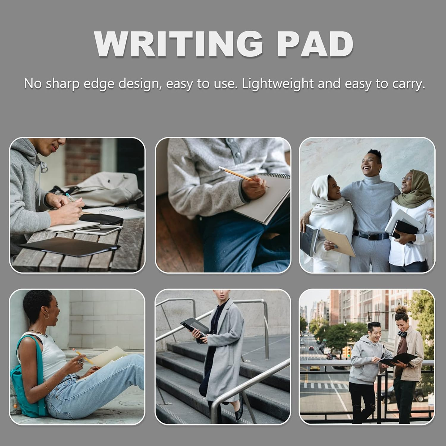 HOODANCOS 1Pc Clipboard Stainless Steel Clip Writing Pad for Schools Offices Restaurants Homes for Learning Painting Group Projects Holding image number 6