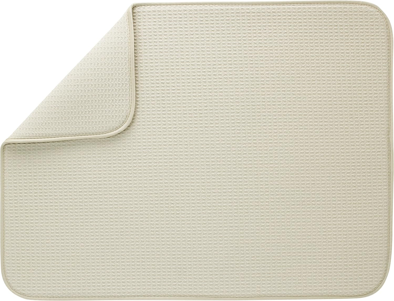 S&T 497500 Microfiber Dish Drying Mat, X-Large, 18 by 24-Inch, Grey/White Trellis, Racer Red, X-Large