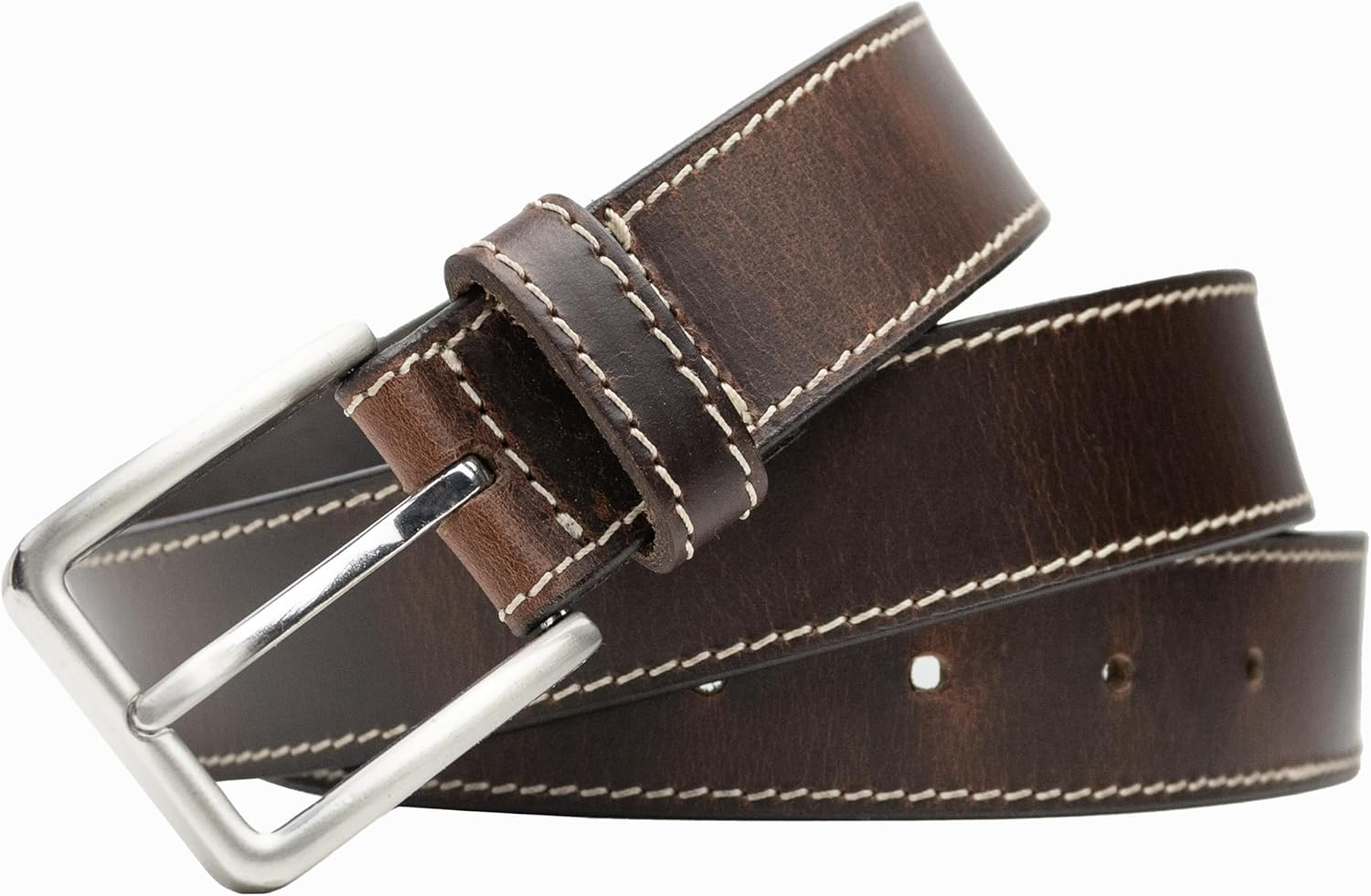 Slick City Belt - Genuine Full Grain Leather with Nickel Free Buckle image number 1