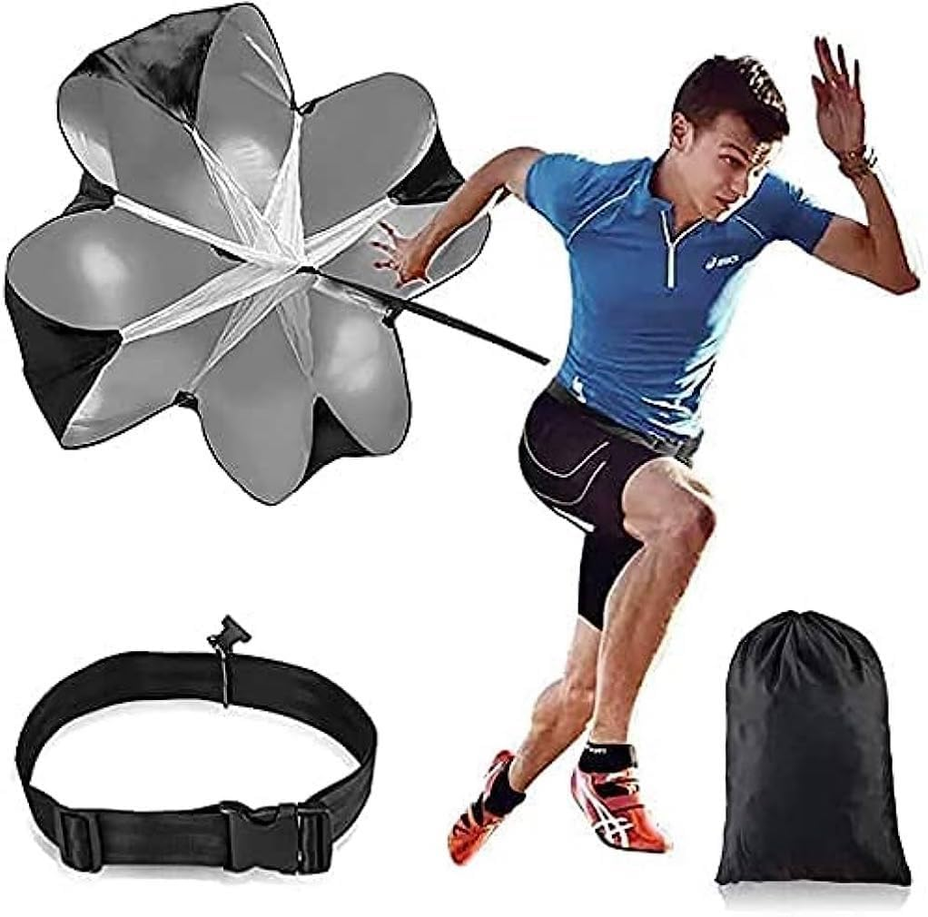 Running Speed Training Football Parachute - 48" Inch Speed Parachute for Kids Resistance Sprint Trainer - Running Speed Chute Soccer Resistance Training