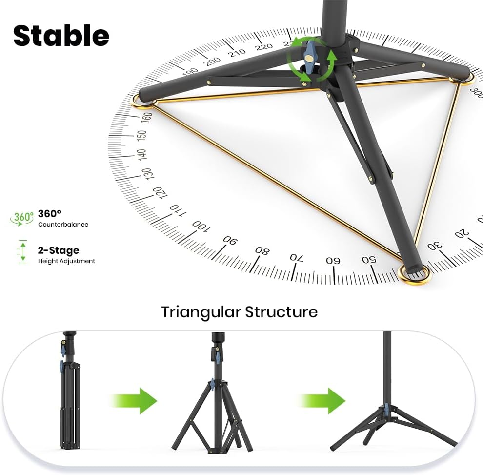 Starlink Mini Tripod Stand,Adjustable Tripod Mount for Starlink Mini,Outdoor Portable Mounting Kit for Star Link Mini Dish image number 5