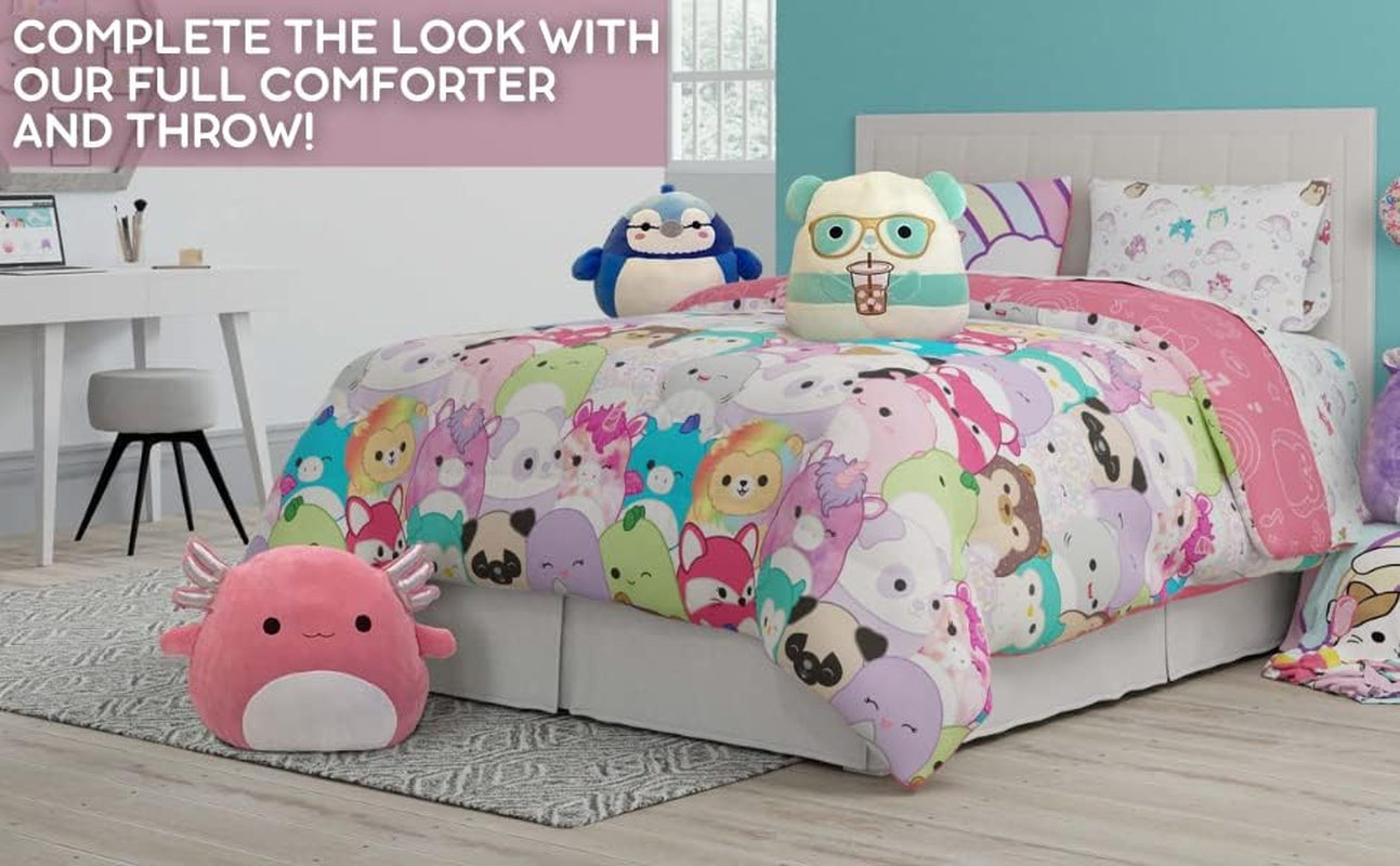 Franco Jazwares Squishmallows Bedding Super Soft Microfiber Sheet Set, Twin XL, By image number 1