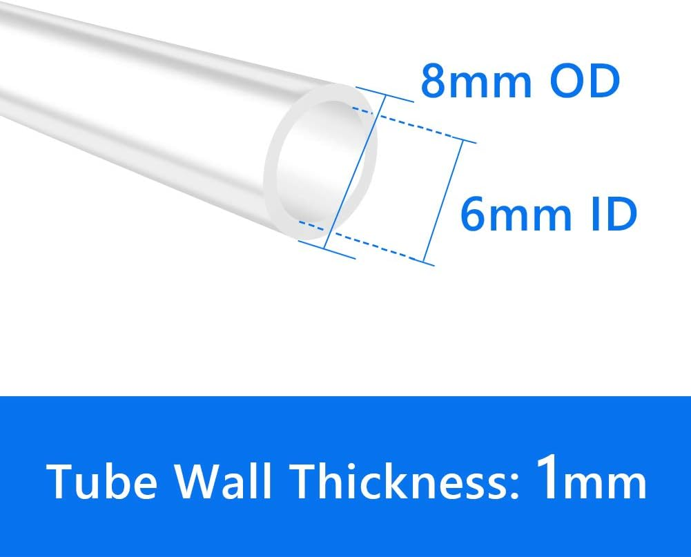 Quickun Pure Silicone Tubing, 6Mm ID X 8Mm OD High Temp Food Grade Tube Pure Silicone Hose Tube for Home Brewing, Beer Line, Kegerator, Wine Making, Aquaponics, Air Hose by Proper Pour (3.28 Ft) image number 6