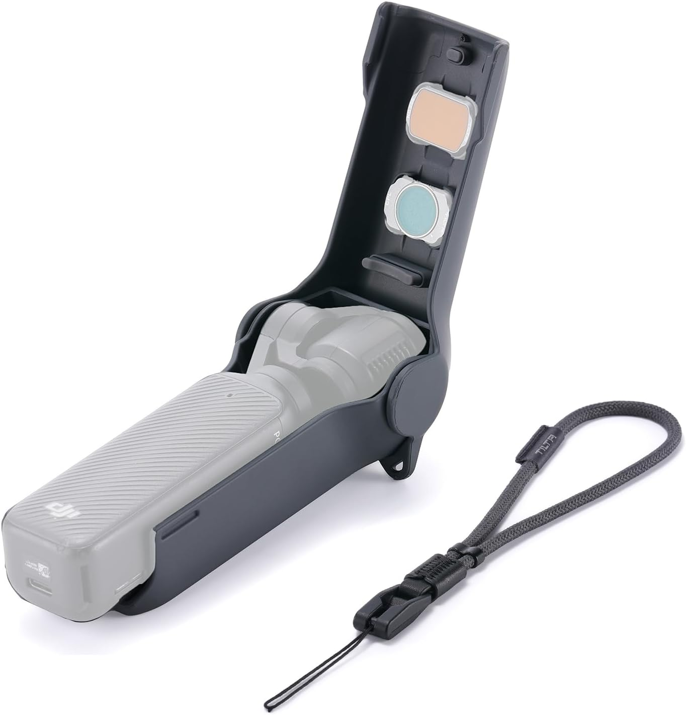 Tilta Pocket 3 Case with Wrist Strap, Darkgray, Travel Case Kit - Dark Gray