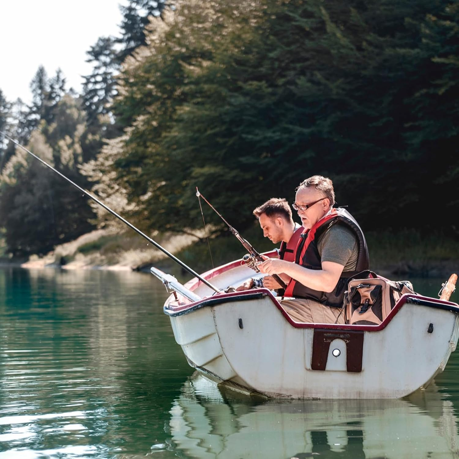 TEAONE Fake Lure, 200 PCS Soft Fishing Lure for Freshwater and Saltwater (Red, 3.5Cm/1.37In)