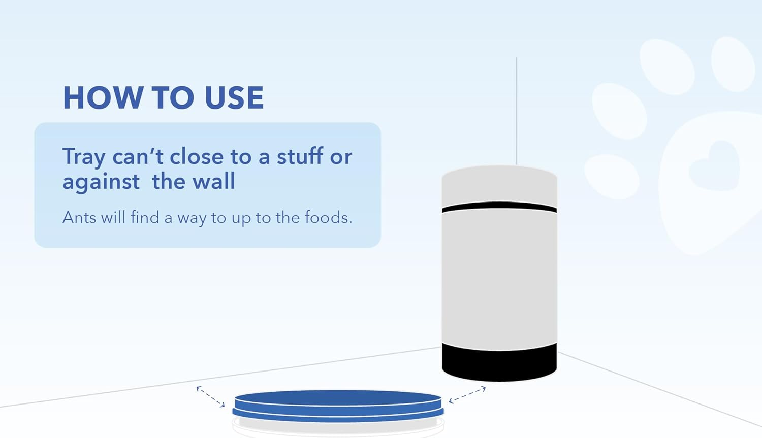 Yuwoda Ant Proof Cat Dog Bowl Tray - Ant Away Pet Food Dish Safe Ant Away Indoor No Chemical No Water Needed image number 2