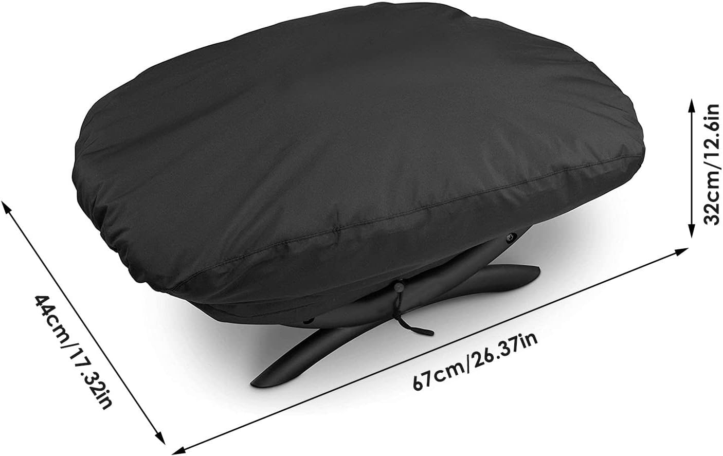 BBQ Grill, Portable Waterproof Case for Q2000, Q200 Series and Baby Q Grill, Compared to 7111, All-Weather Protection, image number 2