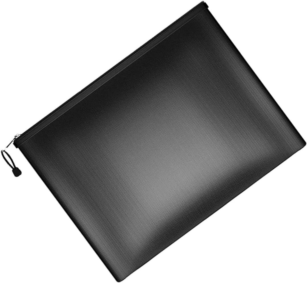 LOPUNER Fireproof Waterproof Document Storage Bag 29X20.5Cm with Zipper Secure Money Holder for Office and Home Important Paper Safe Organizer image number 5