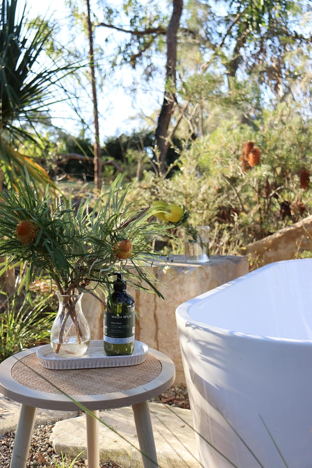 WASH WILD Body Wash 1L, Plant & Mineral Based, 100% Biodegradable