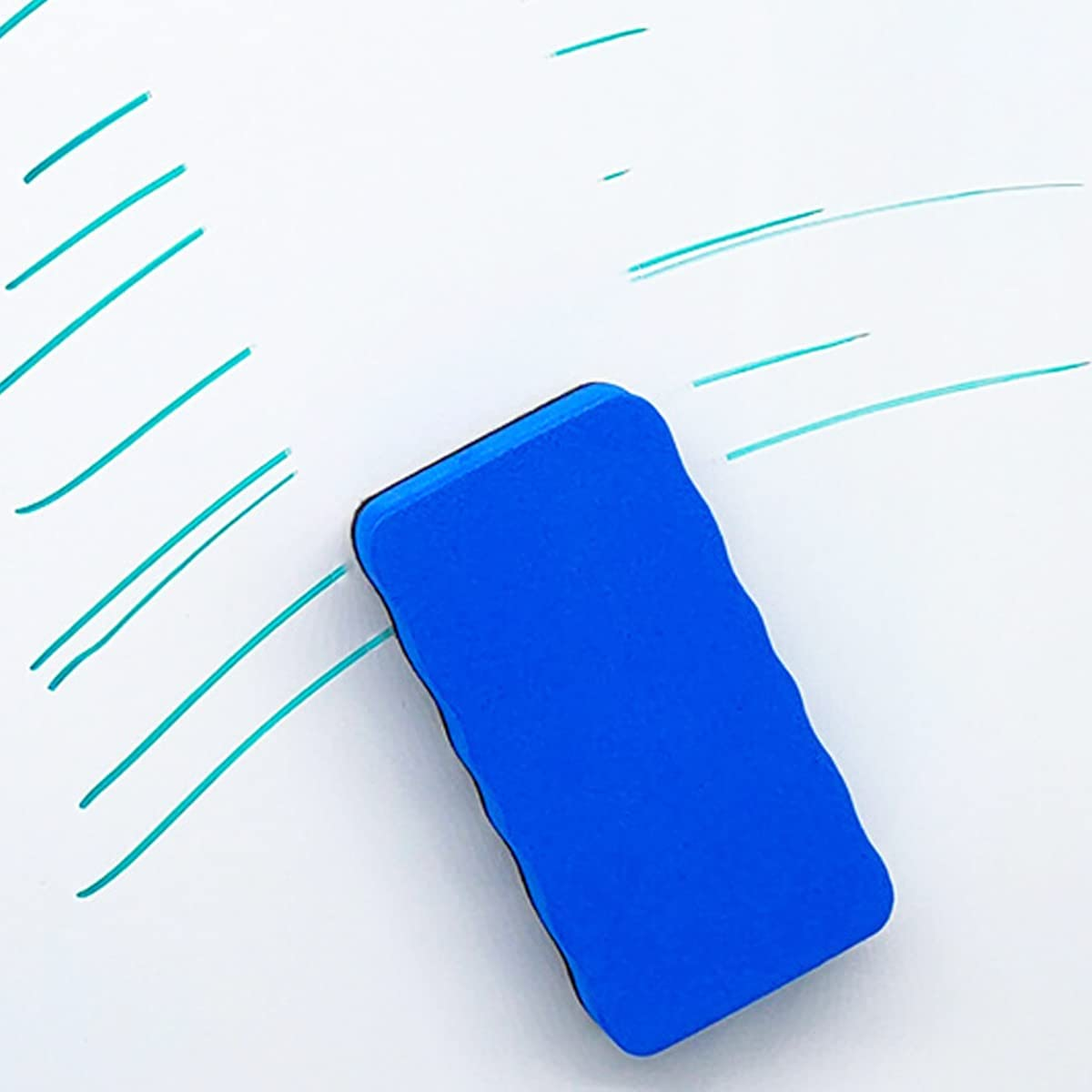 Magnetic Whiteboard Eraser, 10 Pcs Dry Eraser with Thick Felt Pad, Dry Erase Whiteboard Cleaner for Students Home Office (5 Colours) - 4 Colours image number 6