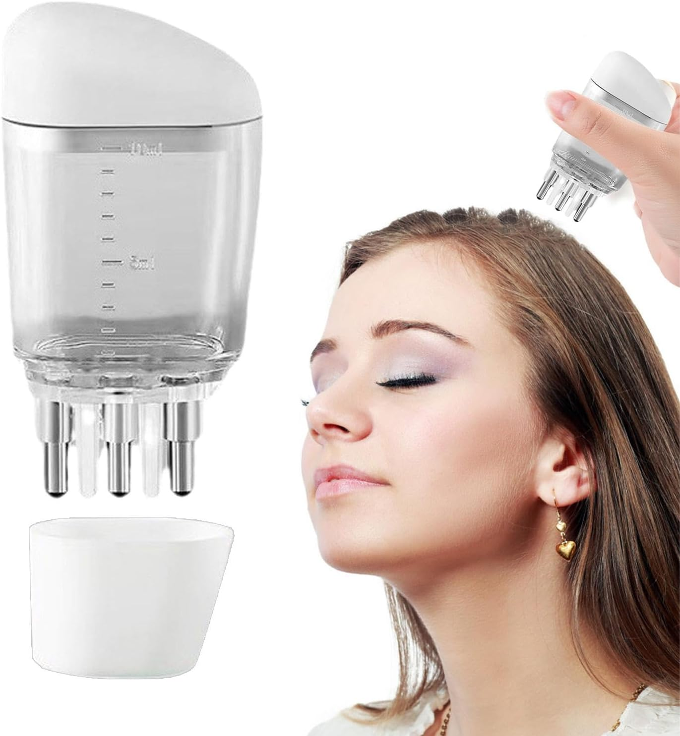 Vgvgaj Hair Oil Applicator,Portable Scalp Massager Oil Comb | Hair Oil Dispenser, Hair Oiler Applicator, Liquid Comb Applicator for Sensitive Scalp