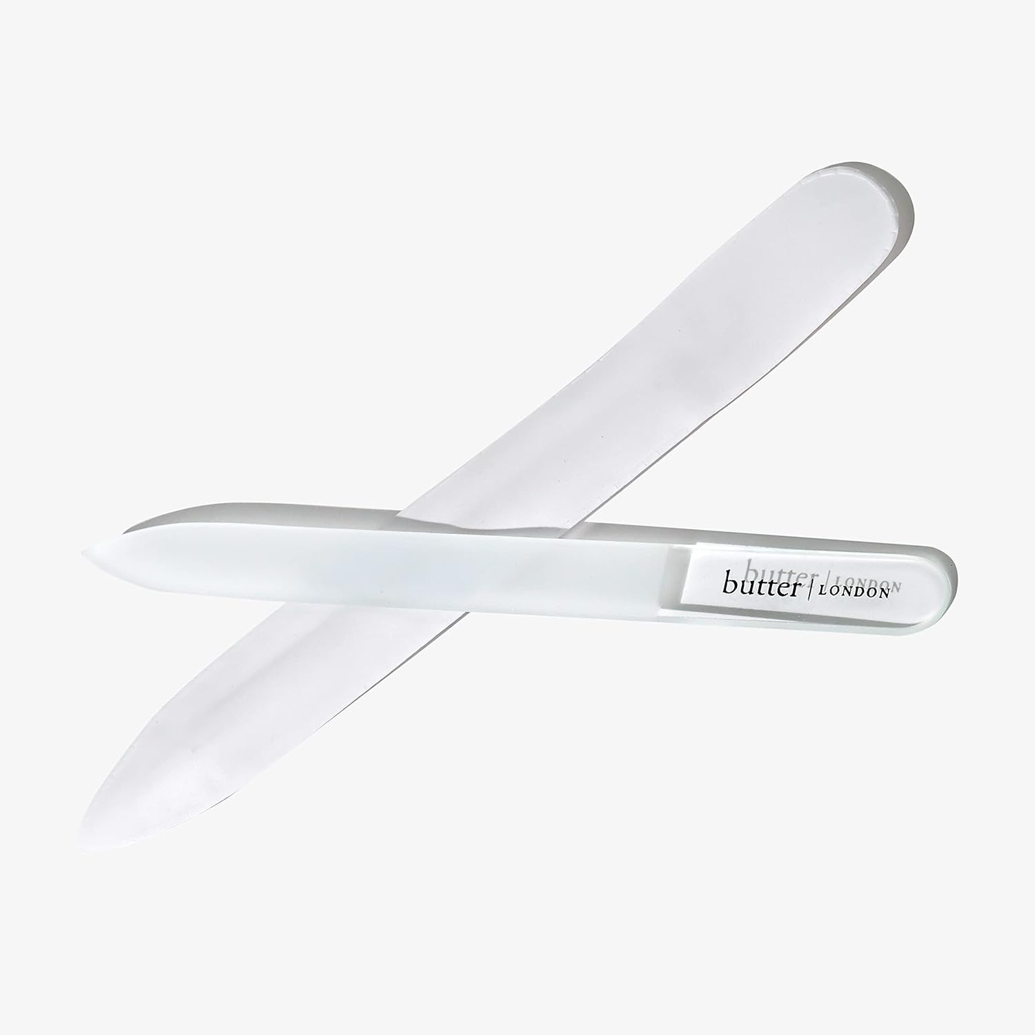 Butter London Signature Glass Nail File - Essential Tool for Manicure and Pedicure - Smooth Out Rough Edges and Helps Prevent Breakage and Splitting - Etched Grind Plate for Finer Surface - 1 Pc