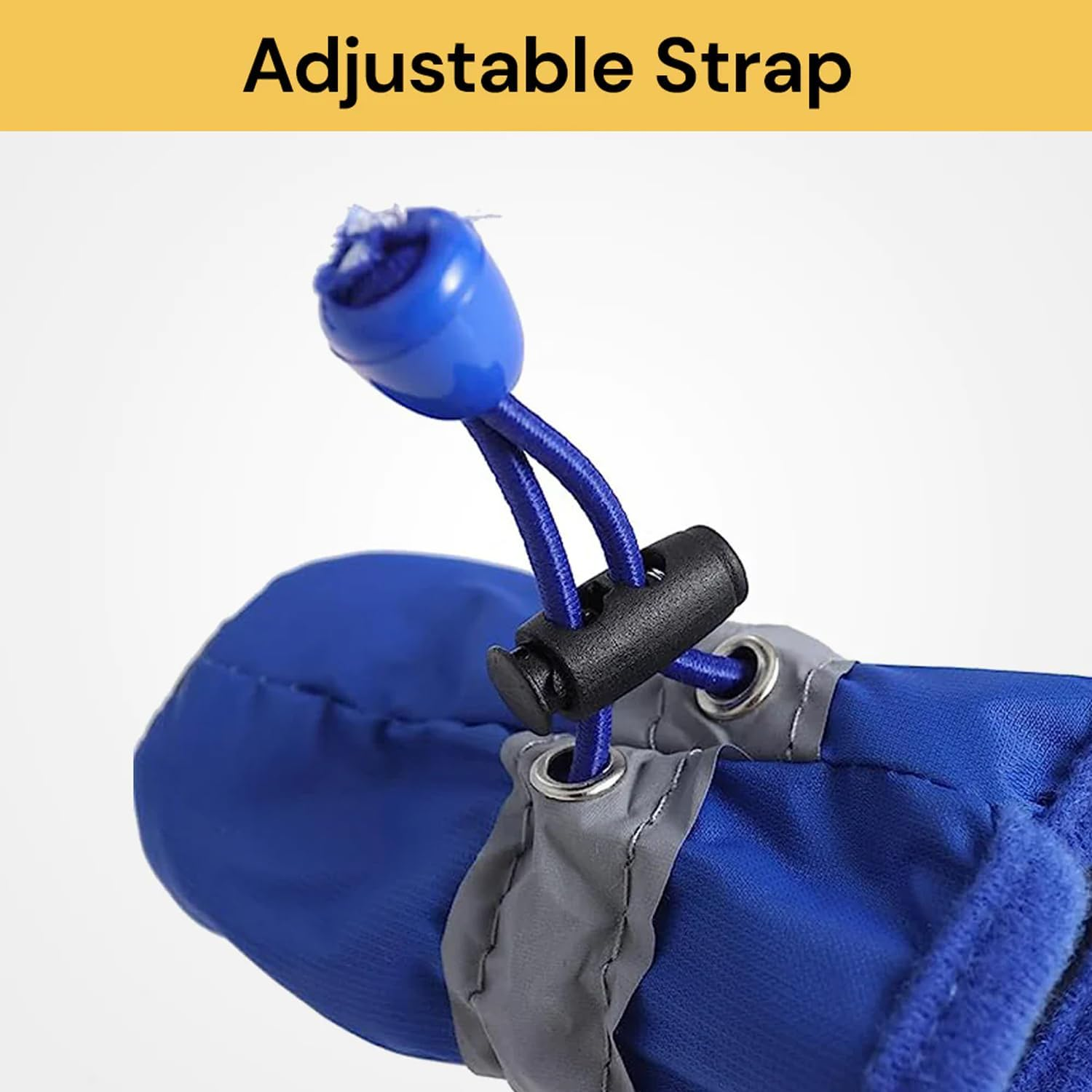 EZONEDEAL 4Pcs Waterproof Dog Shoes Pet Dog Paw Protector anti Slip Socks Booties Dog Outdoor Shoes Running Shoes All Seasons Pet Booties for Dogs (Blue)