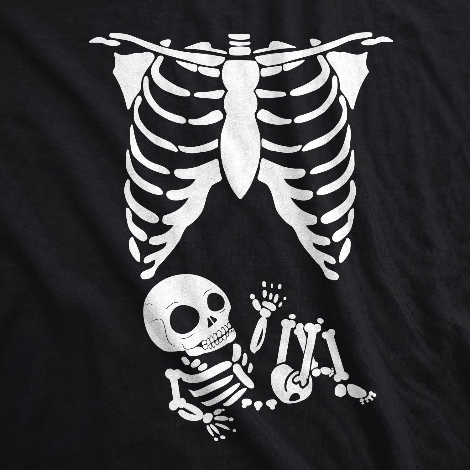 Maternity Skeleton Baby Monster Pumpkin T Shirts Funny Cute Pregnancy Halloween Tees image number 5