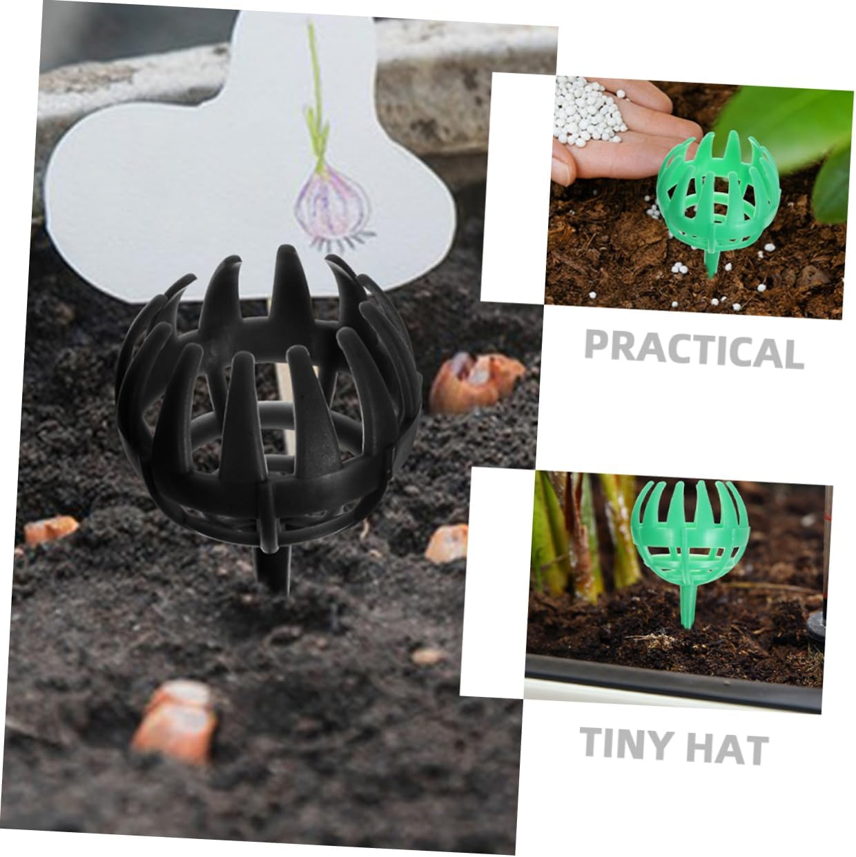 Fertilizer Cover Box for Bonsai 10Pcs Plastic Fertilizer Baskets Cover Your Plants image number 5