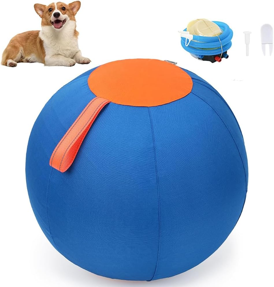 Herding Ball for Dogs,Dog Toys,Dog Inflatable Toy,Pet Training Ball,Zippered Herding Ball,Portable Herding Ball,For Small Medium Dog image number 3