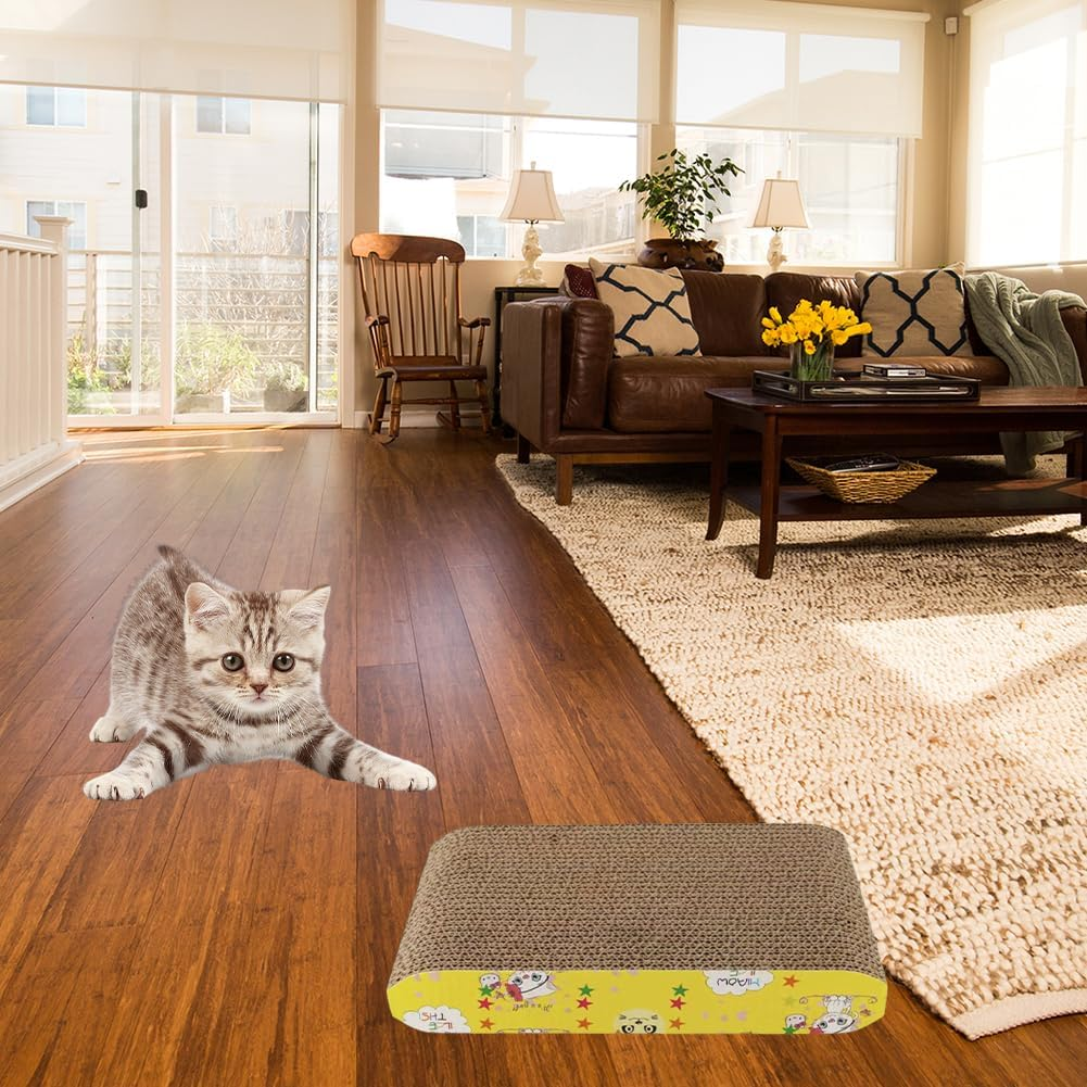 Cat Scratching Board for Cats, Scratching Board Cat, Corrugated Cardboard Scratching Mats, Attracts Your Cat'S Attention, Provides a Suitable Scratching Space, Protects Your Furniture, 27.5 X 17.5 X image number 1