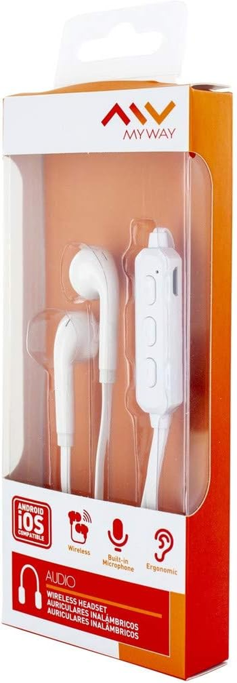 My Way Mwhph0023 &ndash; Stereo Headphones, White image number 2