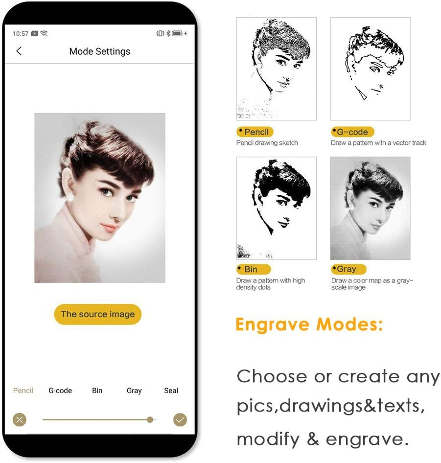 Laserpecker L1Pro Laser Engraver Laser Engraving Machine Cutter Etching Etcher for Wood Leather Portable Compact image number 3