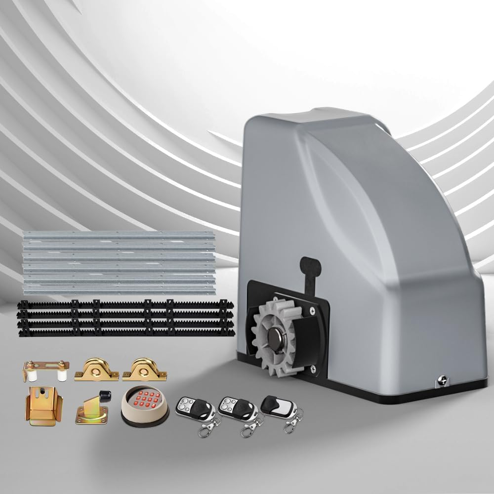 Electric Sliding Gate Opener 800KG Auto Keypad Hardware Remote 4M image number 5