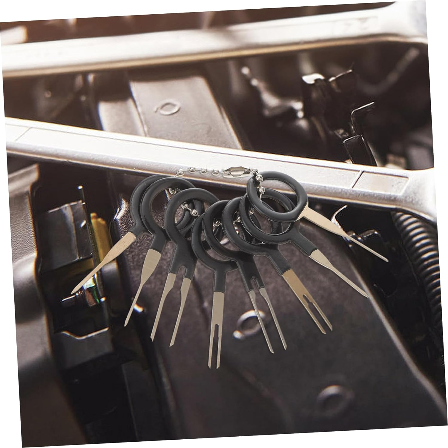 SOLUSTRE 146Pcs Terminal Tool Kit Push Pin Extractor for Automotive Door Hinge Repair Specialty Electrical Connector Pin Tool image number 4