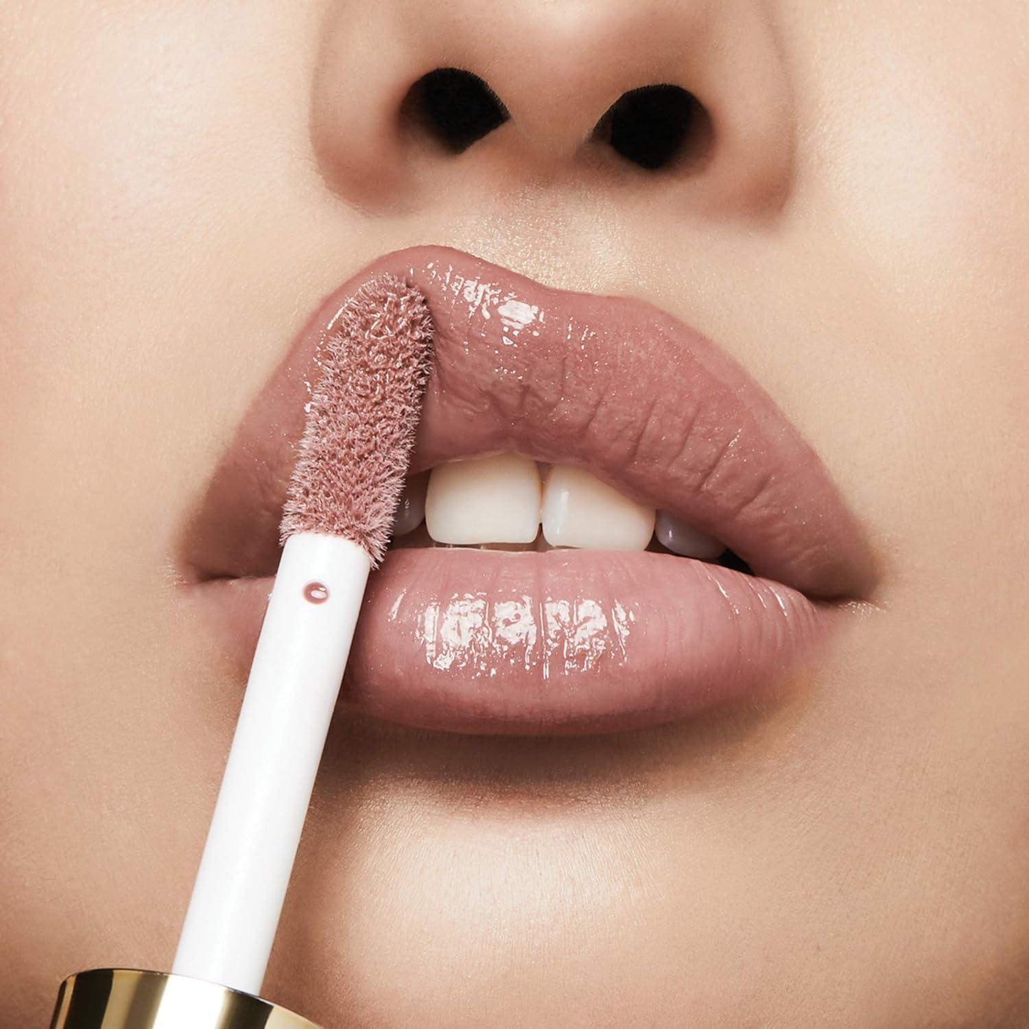 Milani Lip Gloss, Keep It Full Nourishing Lip Plumper with Hyaluronic Acid & Peptides for Soft, Fuller-Looking Lips (0.13 Fl. Oz.) Soft Rose - Nude image number 3